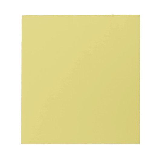 Gentle Warm Yellow - Minimalist Notepad ノートパッド (正面)