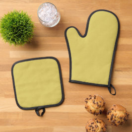 Gentle Warm Yellow Oven Mitt & Pot Holder Set 鍋つかみ&鍋敷きセット