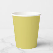 Gentle Warm Yellow Paper Cups 紙コップ (正面)