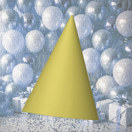 Gentle Warm Yellow Paper Party Hat パーティーハット