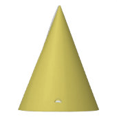Gentle Warm Yellow Paper Party Hat パーティーハット (左)