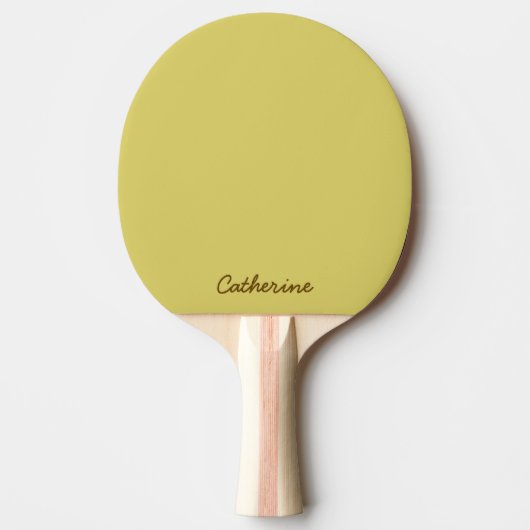 Gentle Warm Yellow Ping Pong Paddle 卓球ラケット (正面)