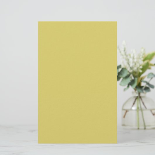 Gentle Warm Yellow Stationery Paper 便箋 (スタンド正面)