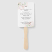 Gentle Water Lilies & Loti Water Color 結婚's Menu ハンドファン (裏面)