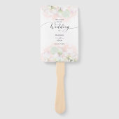 Gentle Water Lilies & Loti Water Color 結婚's Menu ハンドファン (正面)