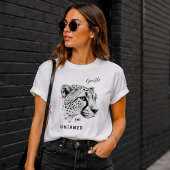 Gentle Yet Untamed Cheetah Minimalist Wild Animal  Tシャツ
