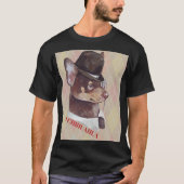 Gentleman Chihuahua Dog Tシャツ (正面)