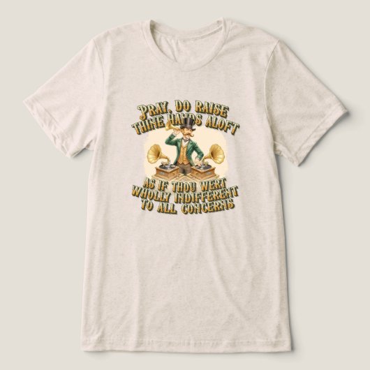 Gentleman DJ ‘Hand in the air’ Steampunk Party トライブレンドＴシャツ (デザイン正面)
