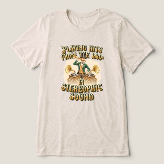 Gentleman DJ ‘Playing the hits’ Steampunk Party トライブレンドＴシャツ (デザイン正面)