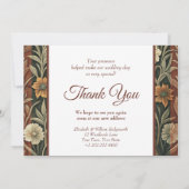 Gentleman Red Fox in Victorian Evening Attire サンキューカード (裏面)