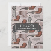 Gentleman Retirement Party or Birthday Vintage 招待状 (裏面)