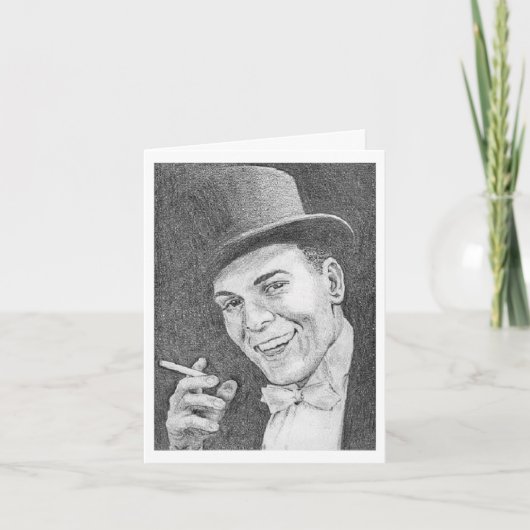 Gentleman Smoking Pencil Drawing ... card カード (正面)