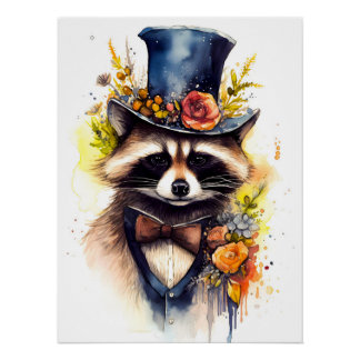 Gentleman Waschbär ポスター