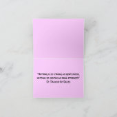 Gentlenessのnotecard カード (内部)