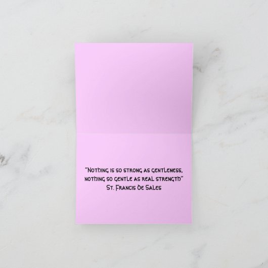 Gentlenessのnotecard カード (内部)