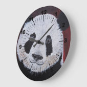 Gentlest of Giants Painting by Alfred Fox ラージ壁時計 (傾斜)