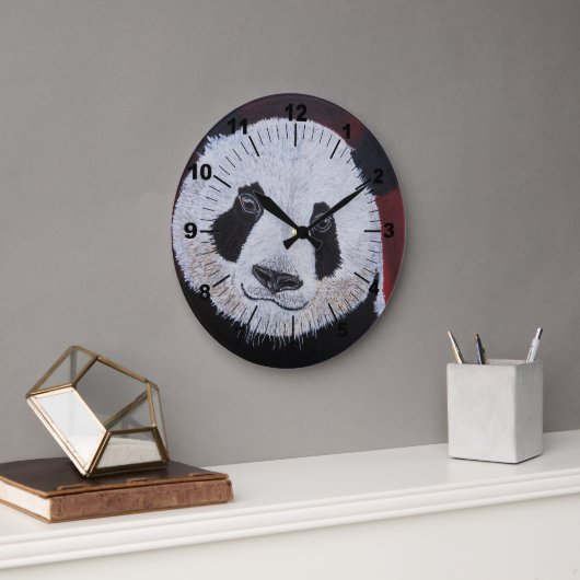 Gentlest of Giants Painting by Alfred Fox ラージ壁時計 (オフィス)