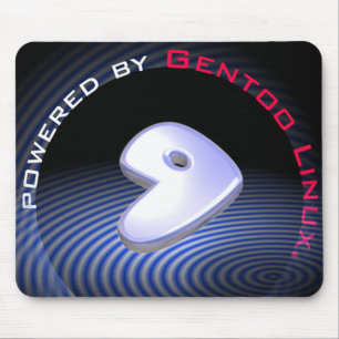 GentooのLinuxによって動力を与えられる マウスパッド