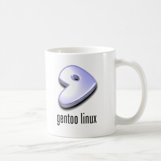 gentooのLinuxのロゴ コーヒーマグカップ (右)