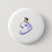 GentooのLinux 缶バッジ (正面)