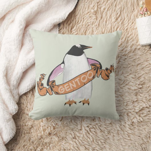 Gentooペンギン クッション (ブランケット)