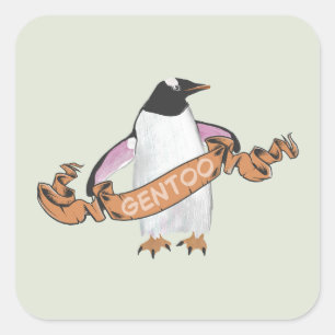 Gentooペンギン スクエアシール