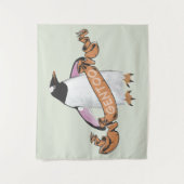 Gentooペンギン タペストリー (正面)