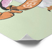 Gentooペンギン ポスター (角)