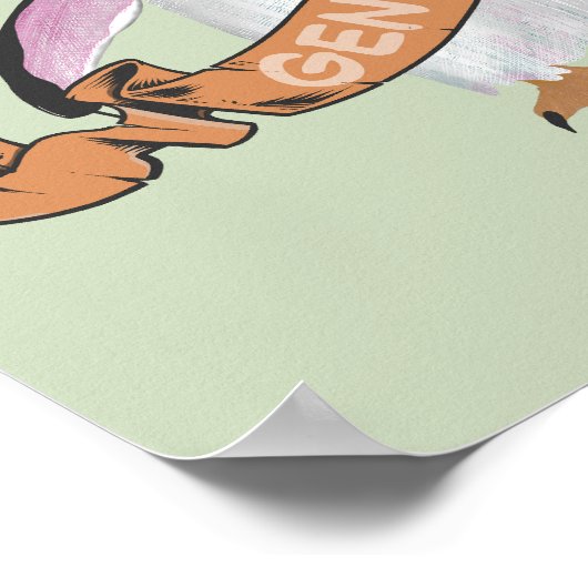 Gentooペンギン ポスター (角)