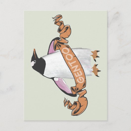 Gentooペンギン ポストカード (正面)