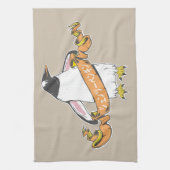 Gentooペ日本のン書ギン漢字 キッチンタオル (縦)