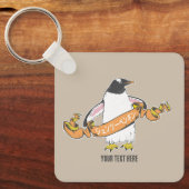 Gentooペ日本のン書ギン漢字 キーホルダー (正面)