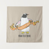 Gentooペ日本のン書ギン漢字 タペストリー (正面)