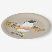 Gentooペ日本のン書ギン漢字 ペーパープレート (アングル)