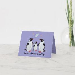 Gentoo Penguin Greetings Card シーズンカード