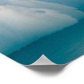 gentoo penguin, Pygoscelis Papua, on glacial ice ポスター (角)