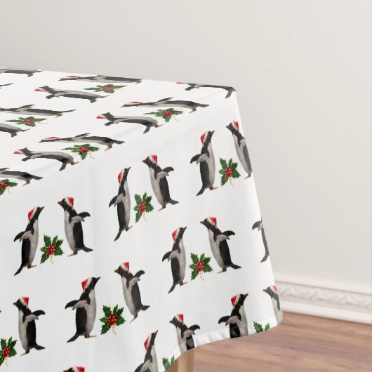 GentoosとHolly Tableloth （色を選択） テーブルクロス (インサイチュ)