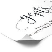 Gentsの結婚バスルームのサインあなたのサイズを選択 フォトプリント (角)