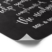 Gentsバスルームのバスケット8x10 Chalkboardサイン ポスター (角)