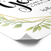 Gents restroom sign -toiletries country Crystal ポスター (角)