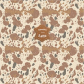Genuine 100% Latte | Cowhide Coffee Aesthetic シール (正面)