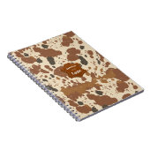 Genuine 100% Latte | Cowhide Coffee Aesthetic ノートブック (右側)