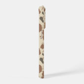 Genuine 100% Latte | Cowhide Coffee Aesthetic iPhoneケース (右側面)