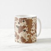 Genuine 100% Latte Mug | Cowhide Coffee Aesthetic コーヒーマグカップ (正面右)