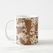 Genuine 100% Latte Mug | Cowhide Coffee Aesthetic コーヒーマグカップ (左)