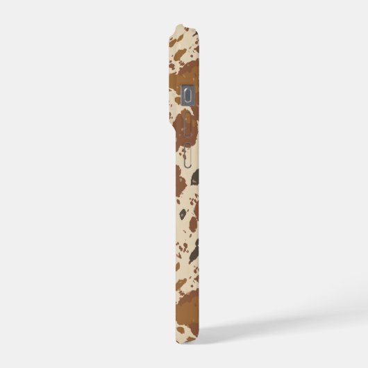 Genuine 100% Latte Mug | Cowhide Coffee Aesthetic iPhoneケース (左側面)