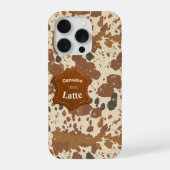 Genuine 100% Latte Mug | Cowhide Coffee Aesthetic iPhoneケース (裏面)