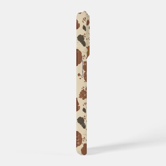 Genuine 100% Latte Mug | Cowhide Coffee Aesthetic iPhoneケース (右側面)