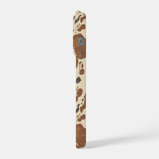 Genuine 100% Latte Mug | Cowhide Coffee Aesthetic iPhoneケース (左側面)