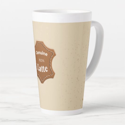 Genuine 100% Latte Neutral Pattern Mug カフェラテマグ (右アングル)